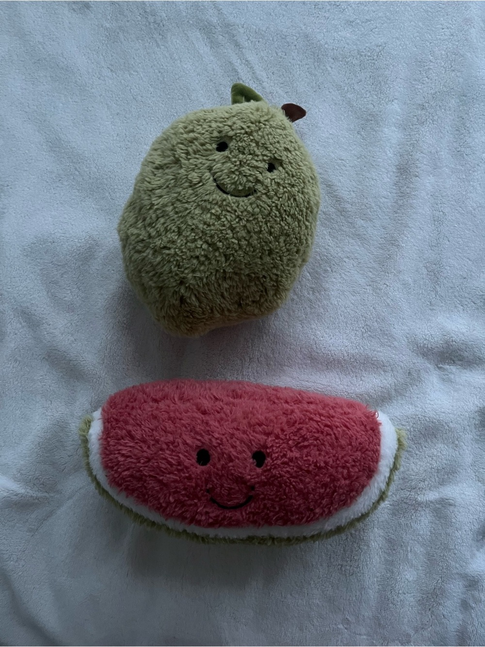 Plush Fruit Duo - Pear &  Watermelon Plush Set